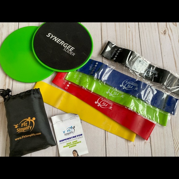 Resistance band and floor sliders set - Picture 1 of 1